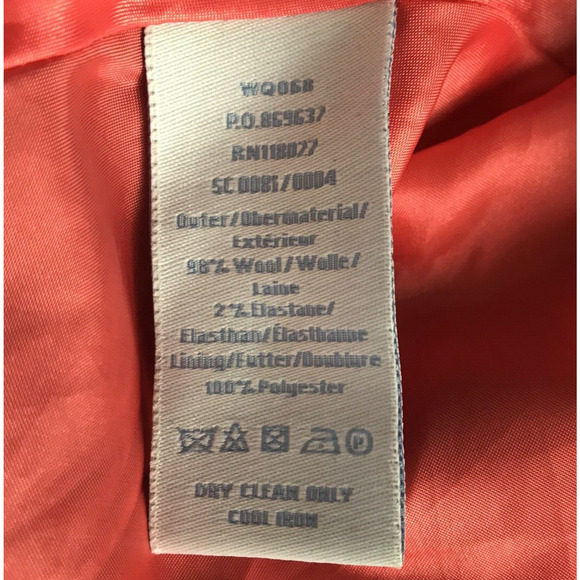 Boden Dress Wool Blend Short Sleeve Fit & Flare Navy Lined US 6 Petite UK 10P - Picture 10 of 10